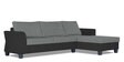 Alexia Plus Decent 6 Seater LHS Sectional Sofa set in Grey & Black Colour