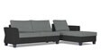 Alexia Plus Decent 6 Seater LHS Sectional Sofa set in Grey & Black Colour
