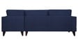 Alfredo Fabric LHS Sectional Sofa (3 + Lounger) in Navy Blue Colour