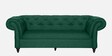Allanton Velvet 3 Seater Sofa In Pine Colour