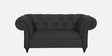 Allanton Fabric 2 Seater Sofa In Dark Grey Colour