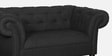 Allanton Fabric 2 Seater Sofa In Dark Grey Colour
