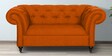 Allanton Fabric 2 Seater Sofa In Rust Colour