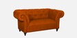 Allanton Fabric 2 Seater Sofa In Rust Colour