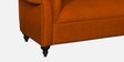 Allanton Fabric 2 Seater Sofa In Rust Colour