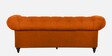 Allanton Fabric 3 Seater Sofa In Rust Colour