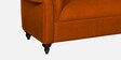 Allanton Fabric 3 Seater Sofa In Rust Colour