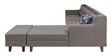 Alonis 6 Seater RHS Sectional Sofa In Ottoman Grey Colour