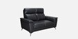 Alpha Leatherette 2 Seater Sofa In Black Color