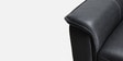 Alpha Leatherette 2 Seater Sofa In Black Color