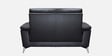 Alpha Leatherette 2 Seater Sofa In Black Color