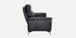 Alpha Leatherette 2 Seater Sofa In Black Color