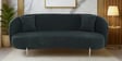 Alure Boucle Fabric 3 Seater Sofa In Dark Green Color