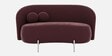 Alure Velvet 2 Seater Sofa In Wine Red Color