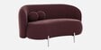 Alure Velvet 2 Seater Sofa In Wine Red Color