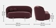 Alure Velvet 2 Seater Sofa In Wine Red Color
