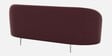 Alure Velvet 3 Seater Sofa In Wine Red Color