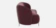Alure Velvet 3 Seater Sofa In Wine Red Color