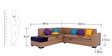 Alvin RHS Sofa in Beige Colour in L Shape