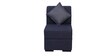 Alvin Fabric LHS Sectional Sofa in Blue Colour