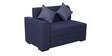 Alvin Fabric LHS Sectional Sofa in Blue Colour