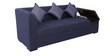 Alvin Fabric LHS Sectional Sofa in Blue Colour