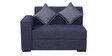 Alvin Fabric LHS Sectional Sofa in Blue Colour