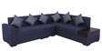 Alvin Fabric LHS Sectional Sofa in Blue Colour