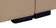 Alvin LHS Sofa in Beige Leatherette in L Shape
