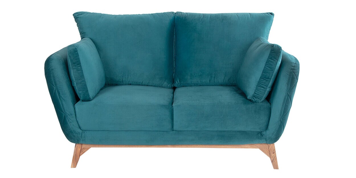 Buy Alfredo Fabric 2 Seater Sofa in Turquois Colour by Evok Online Lawson 2 Seater Sofas 2