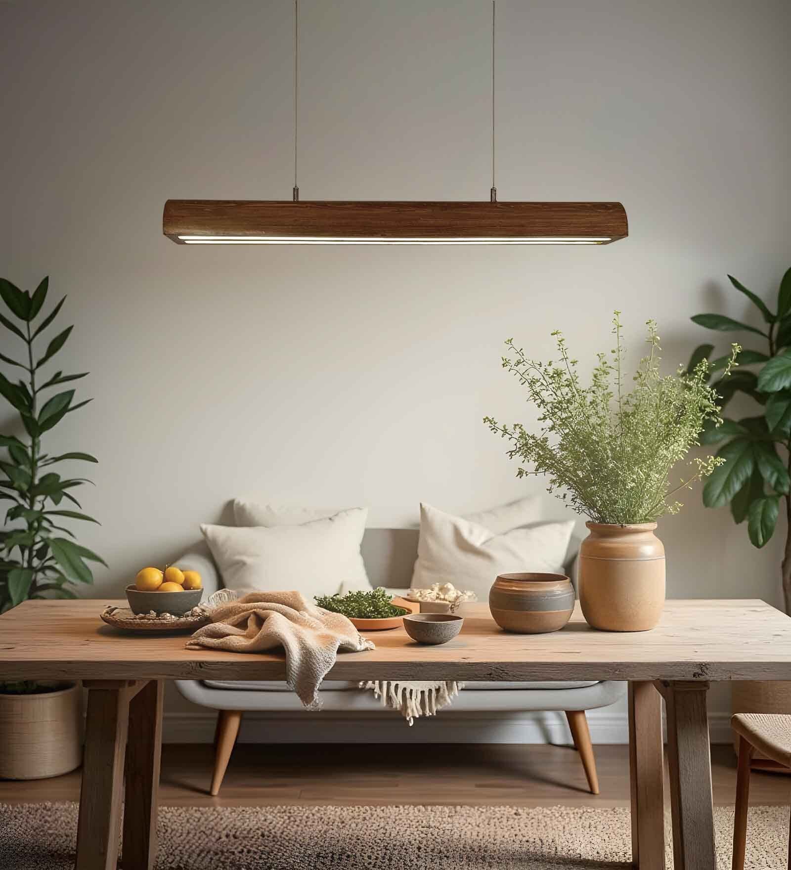 Alba 36 Brown Wooden LED Hanging Lamp Alba 36 Brown Wooden LED Hanging Lamp