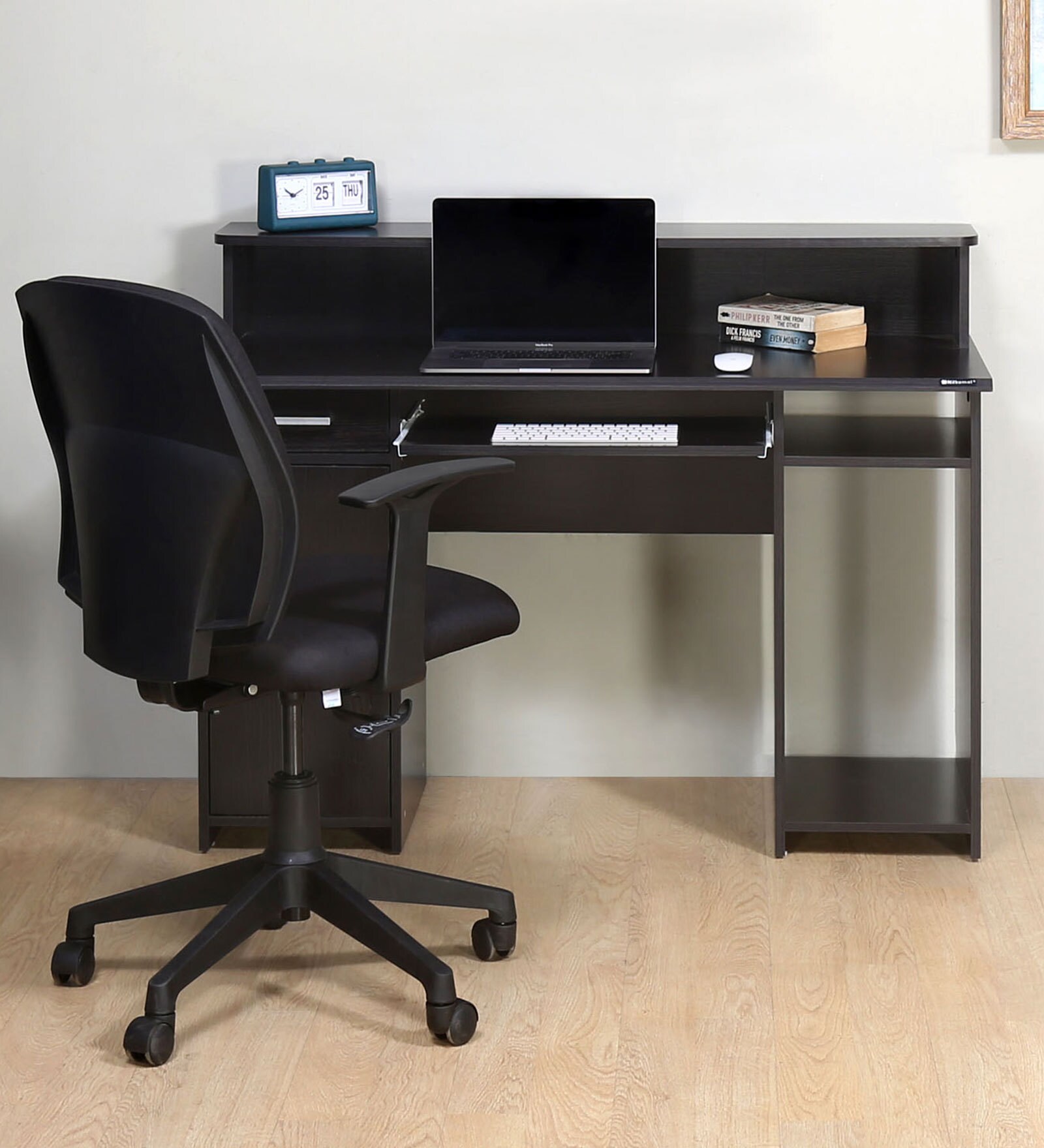 Buy Aldrich Computer Table in Wenge Colour By Nilkamal Online