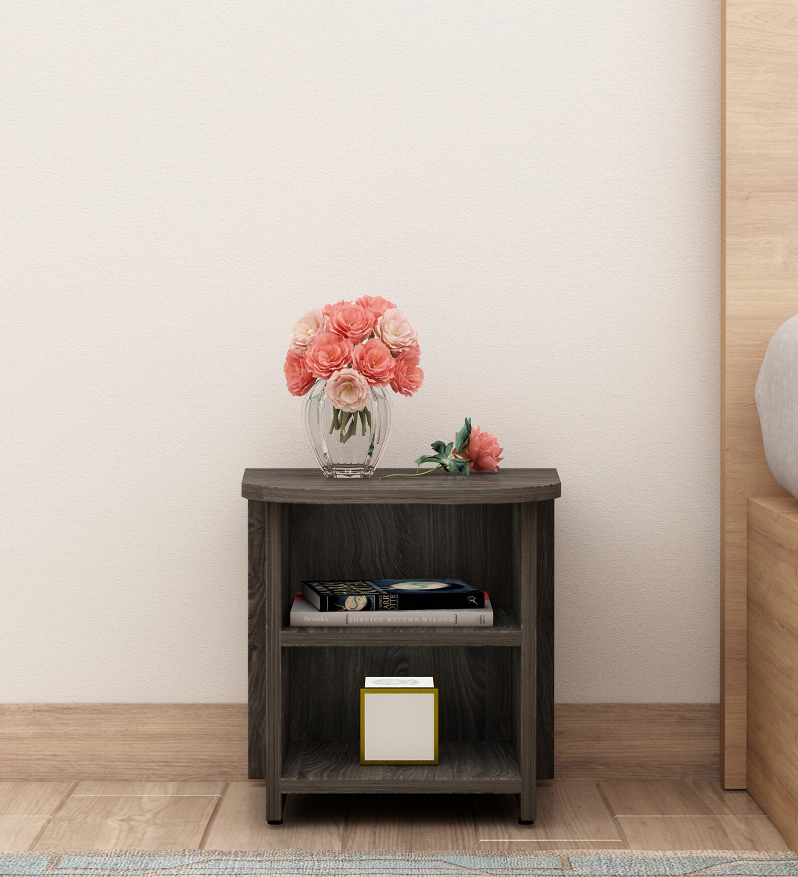 Alen Bedside Table in Newton Wood Finish