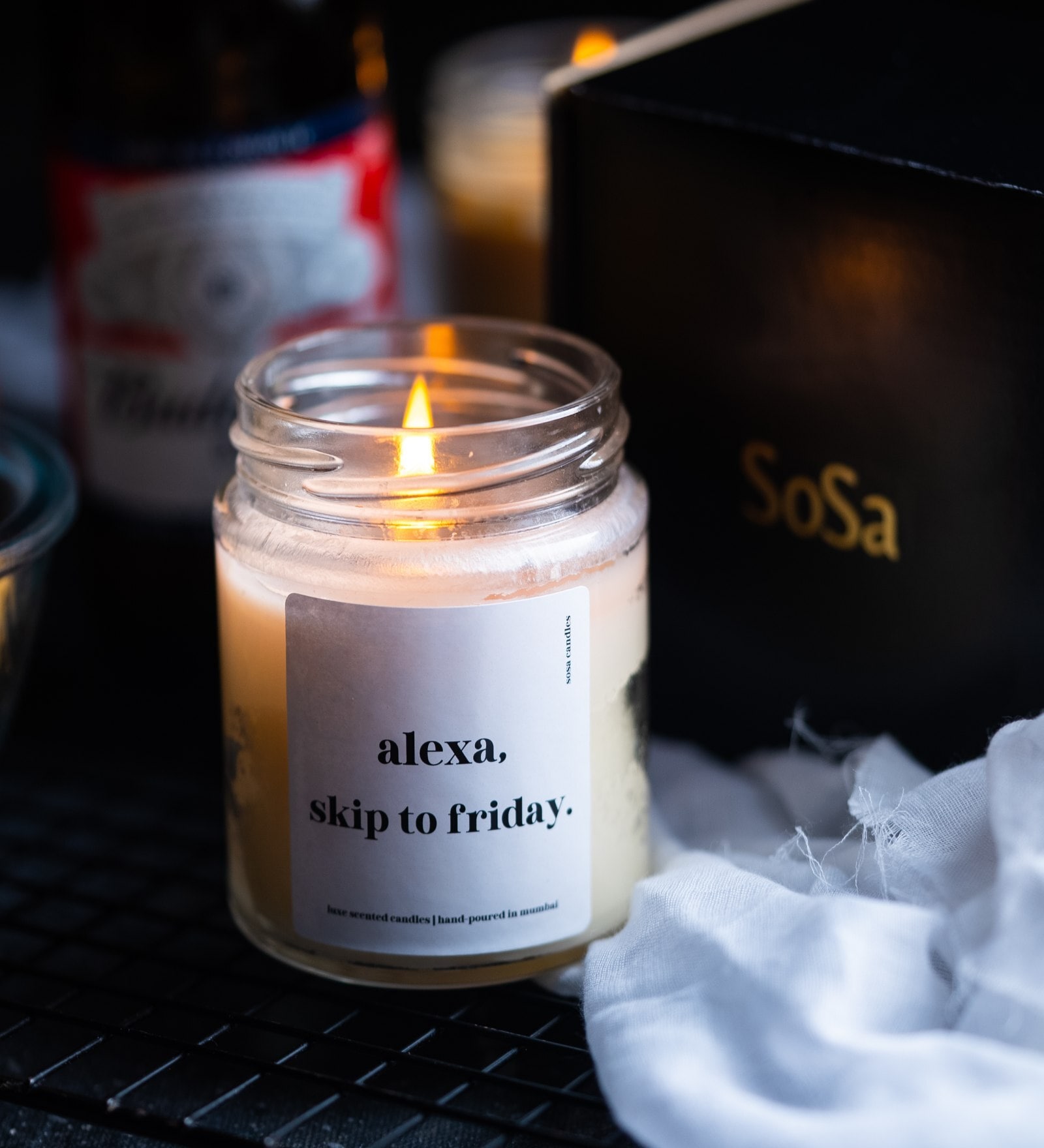 Buy Alexa Skip Friday White Soy Wax Scented Candle at 100 OFF by Sosa