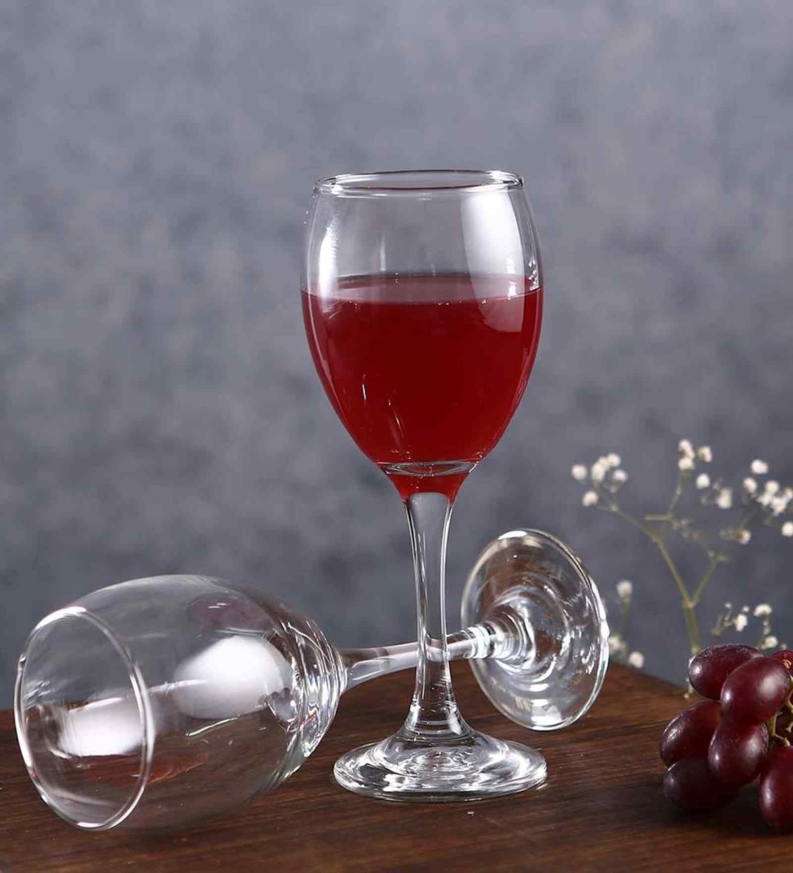 Alexendra Set of 6 Crystal Lead Free Glass 245ml Wine Glasses