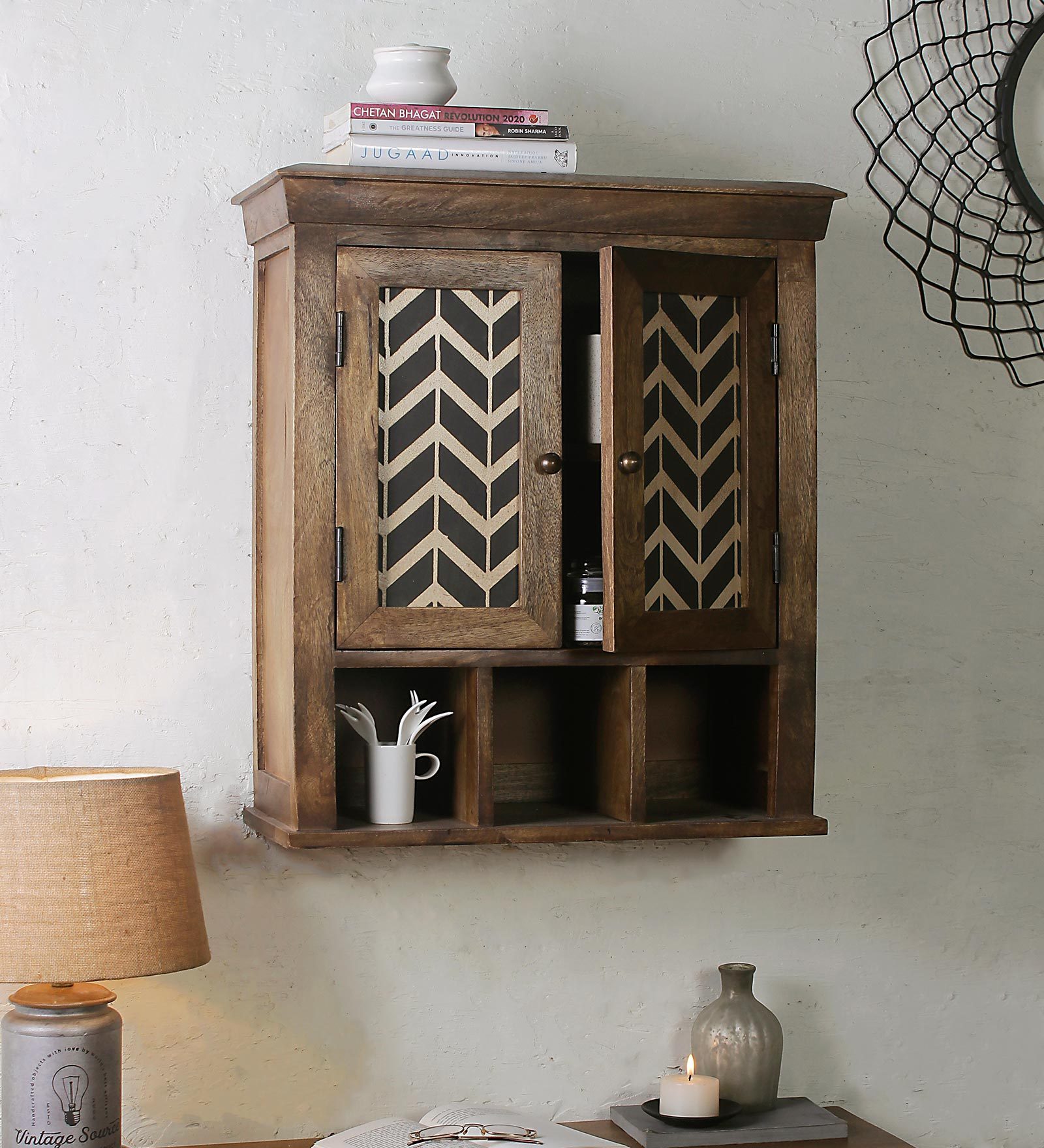 Buy Mango Wood Bathroom With Douin Teak Finish at 36 OFF by