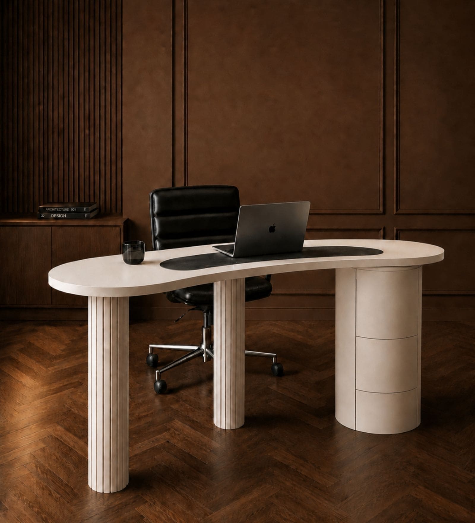 Alia Office Desk In Mango Wood Finish