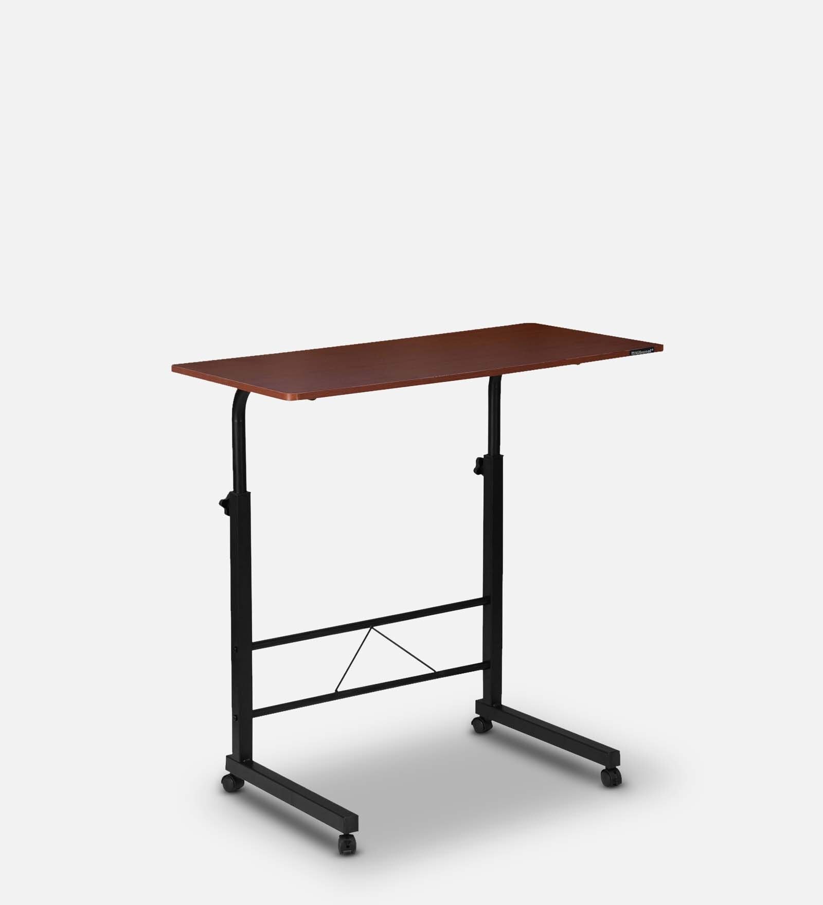 Allay Height Adjustable Portable Table in Teak Colour
