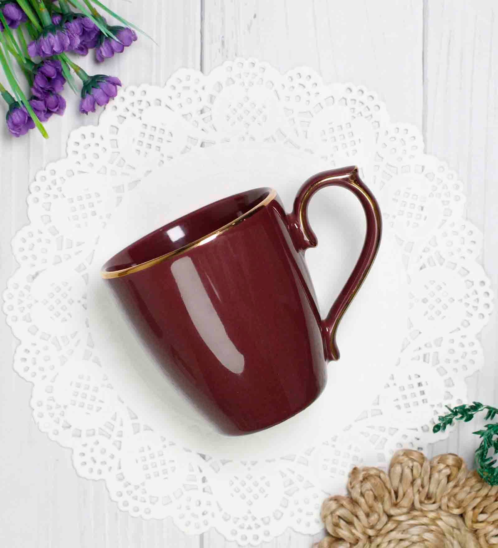 Allure 220 ml Rosewood Porcelain Coffee Mug