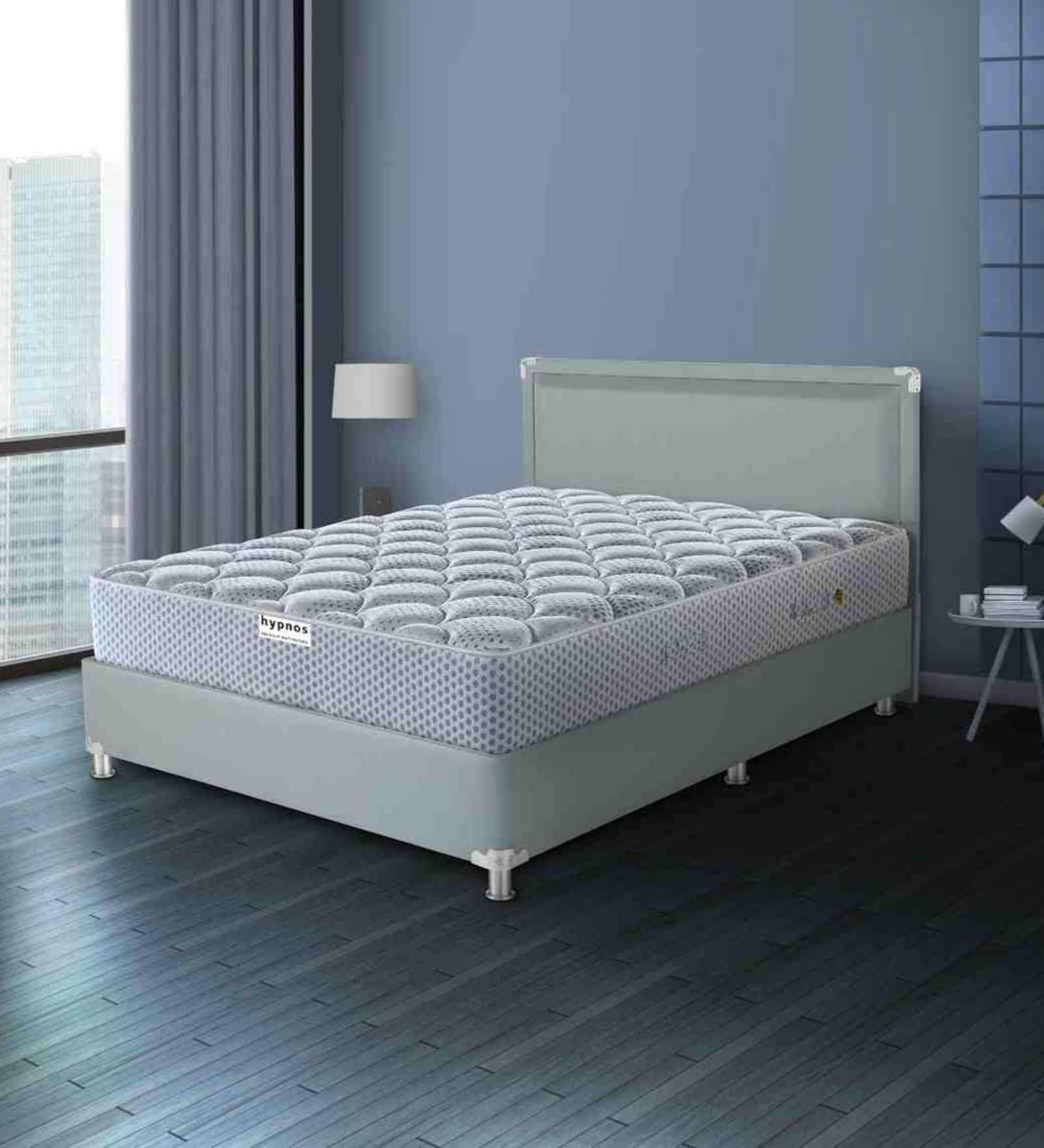 Allure Ortho Luxury Grey 6 Inch Pocket Spring & Memory Foam Mattress In Single Size