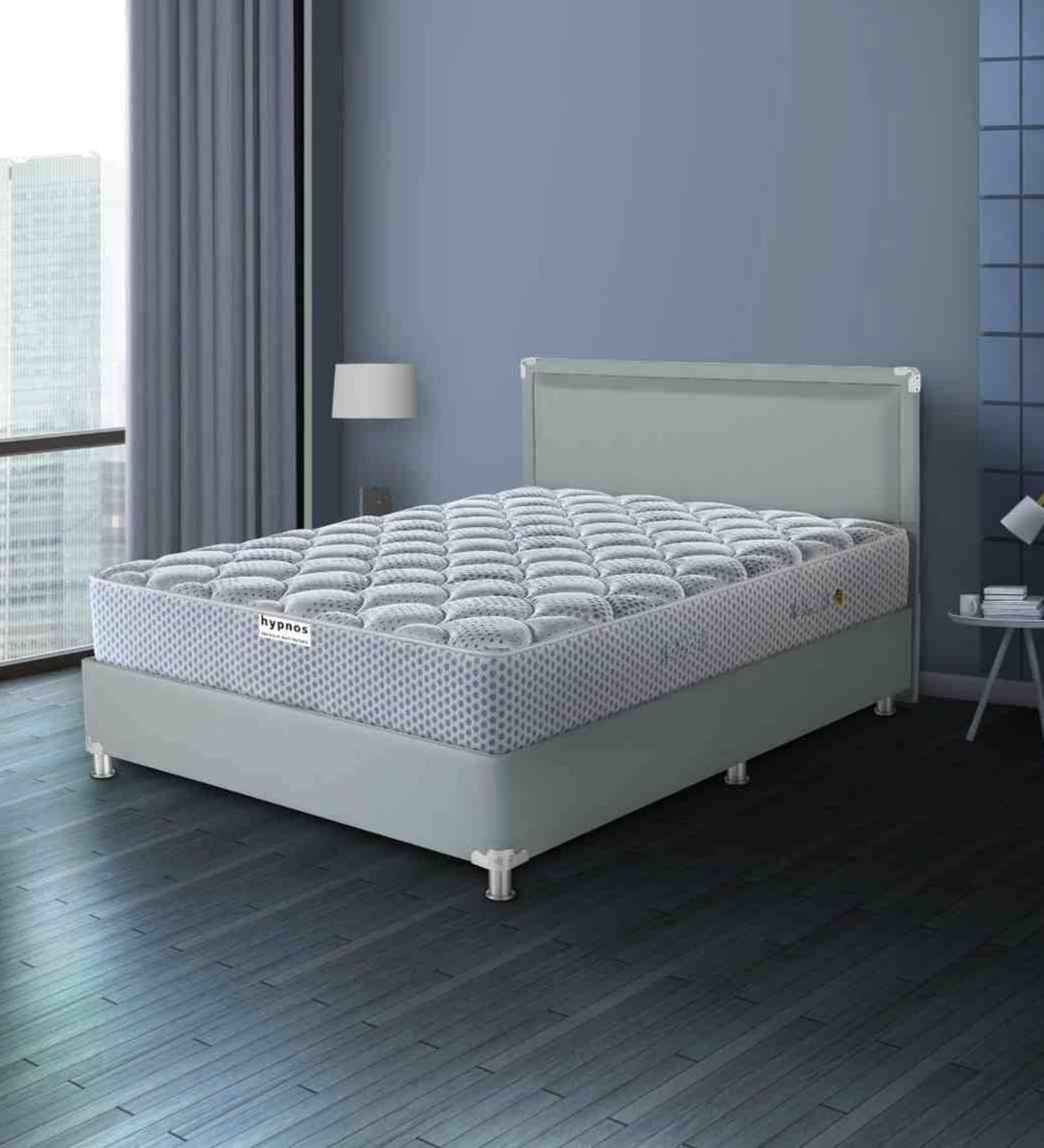 Allure Ortho Luxury Grey 8 Inch Pocket Spring & Memory Foam Mattress In Single Size