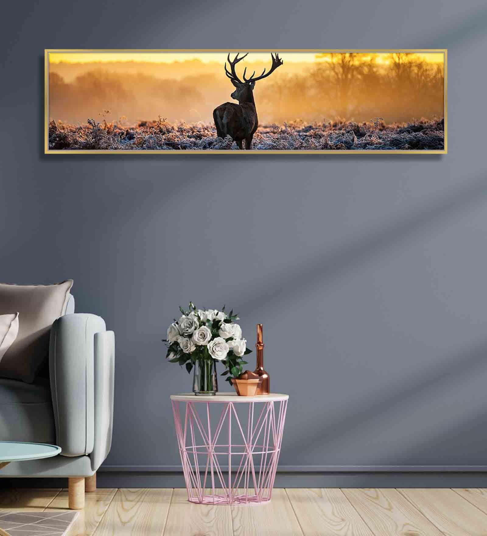 Alone Dear Standing Canvas Art Print