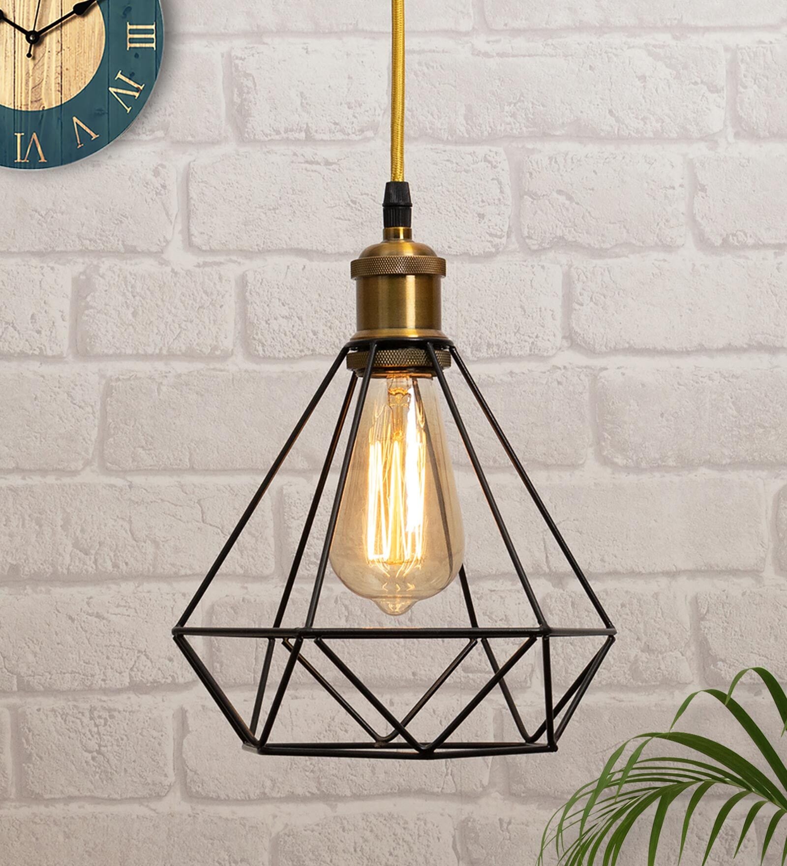 Alpa Black Metal Hanging Light