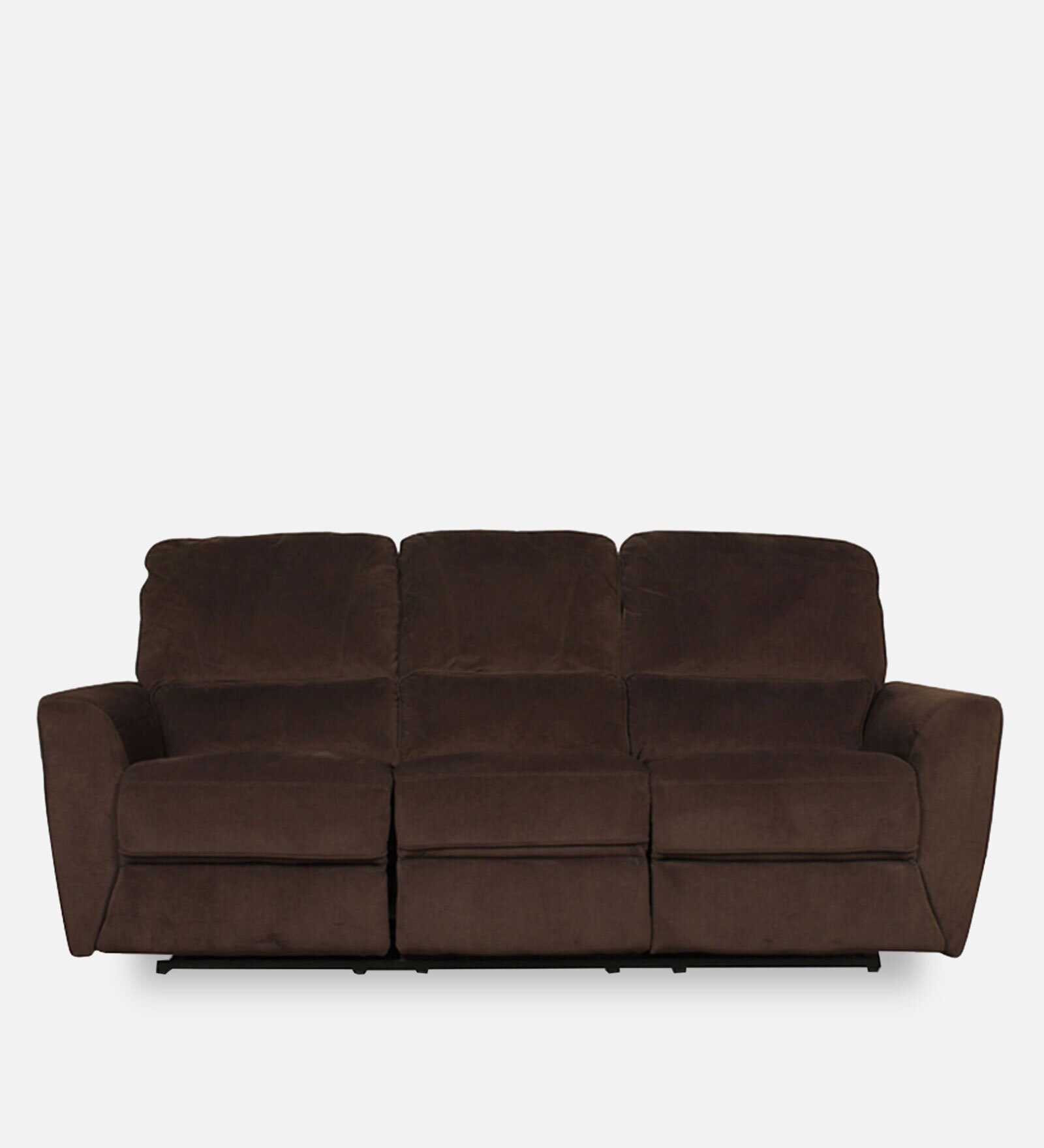 Altamura 3 Seater Manual Recliner In Dark Brown Colour