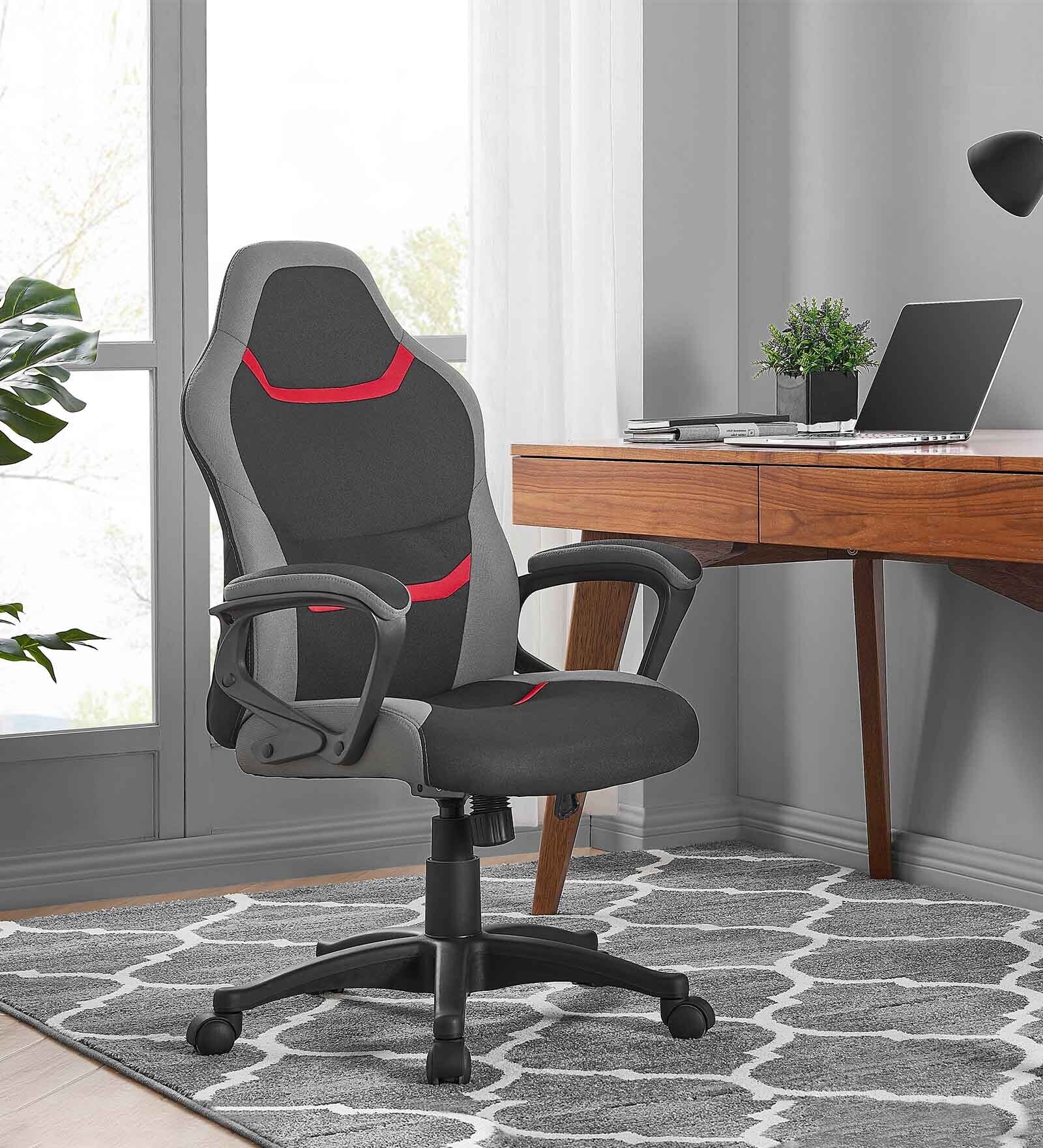 Buy Altro Fabric Gaming Chair in Black & Red Colour at 25 OFF by Bantia Furniture Pepperfry