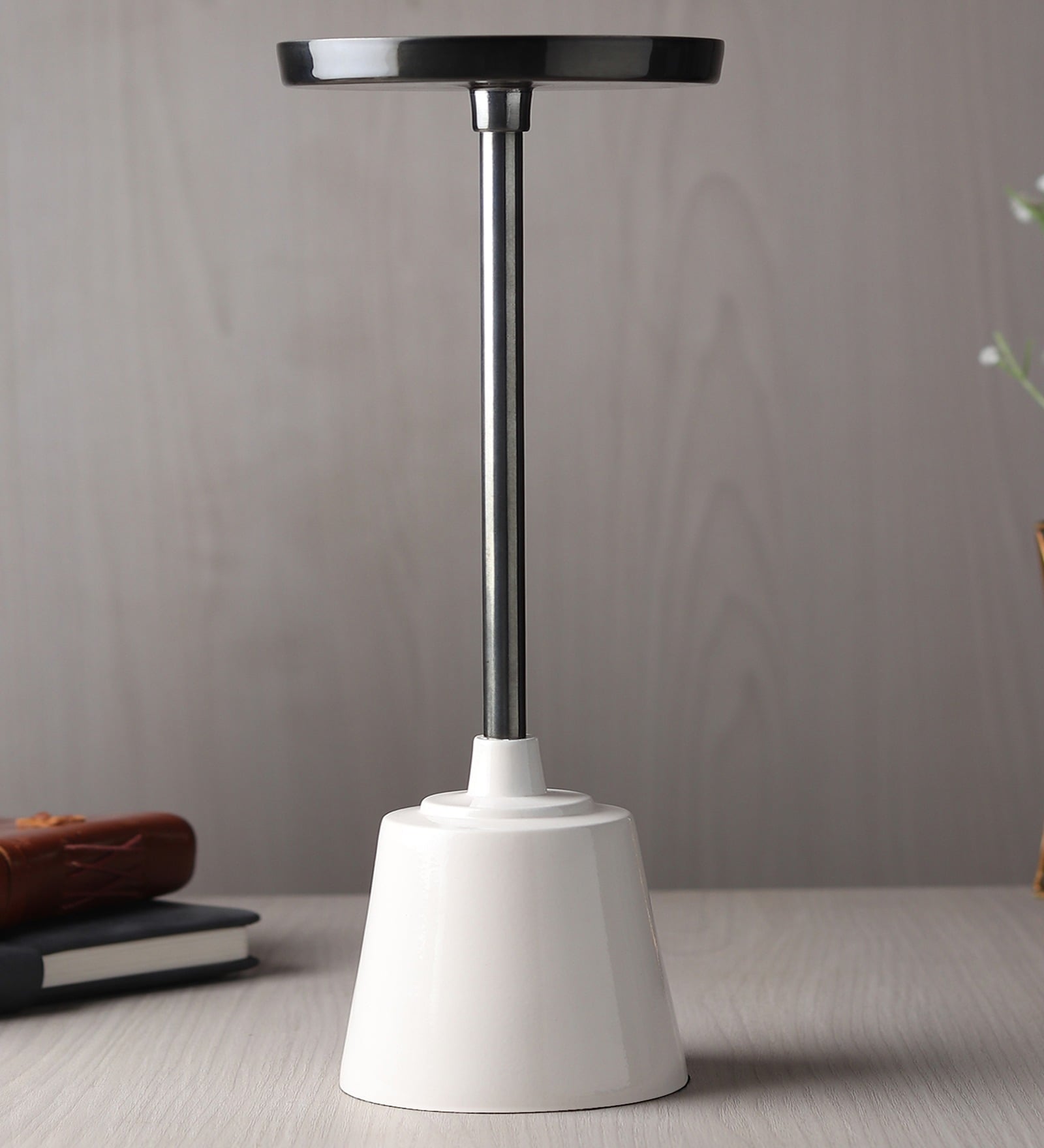 Altura Medio  Black Nickel  Candle Holder Medium