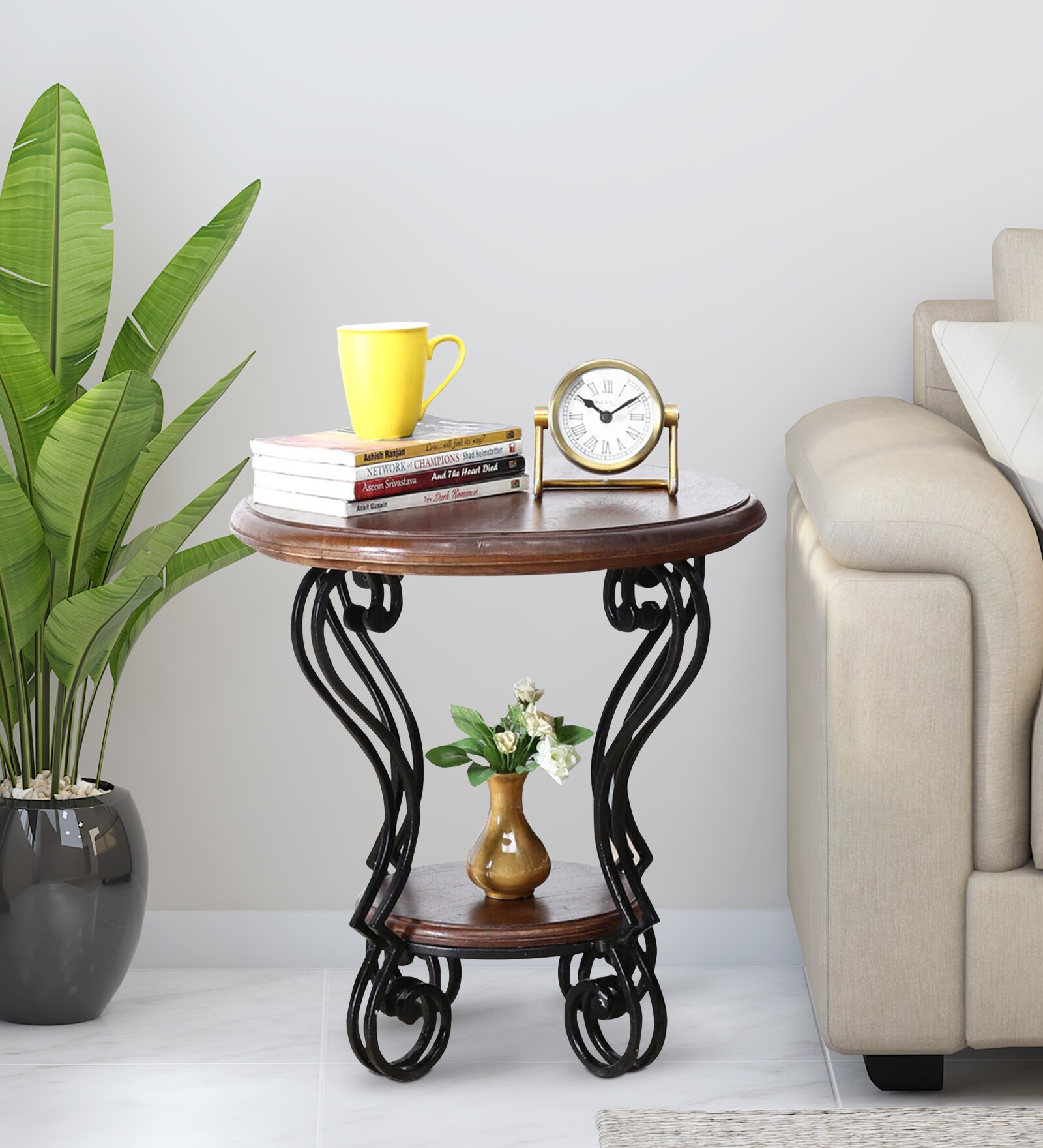 Buy Kasabian End Table In Antique Silver Finish at 6 OFF by Bohemiana