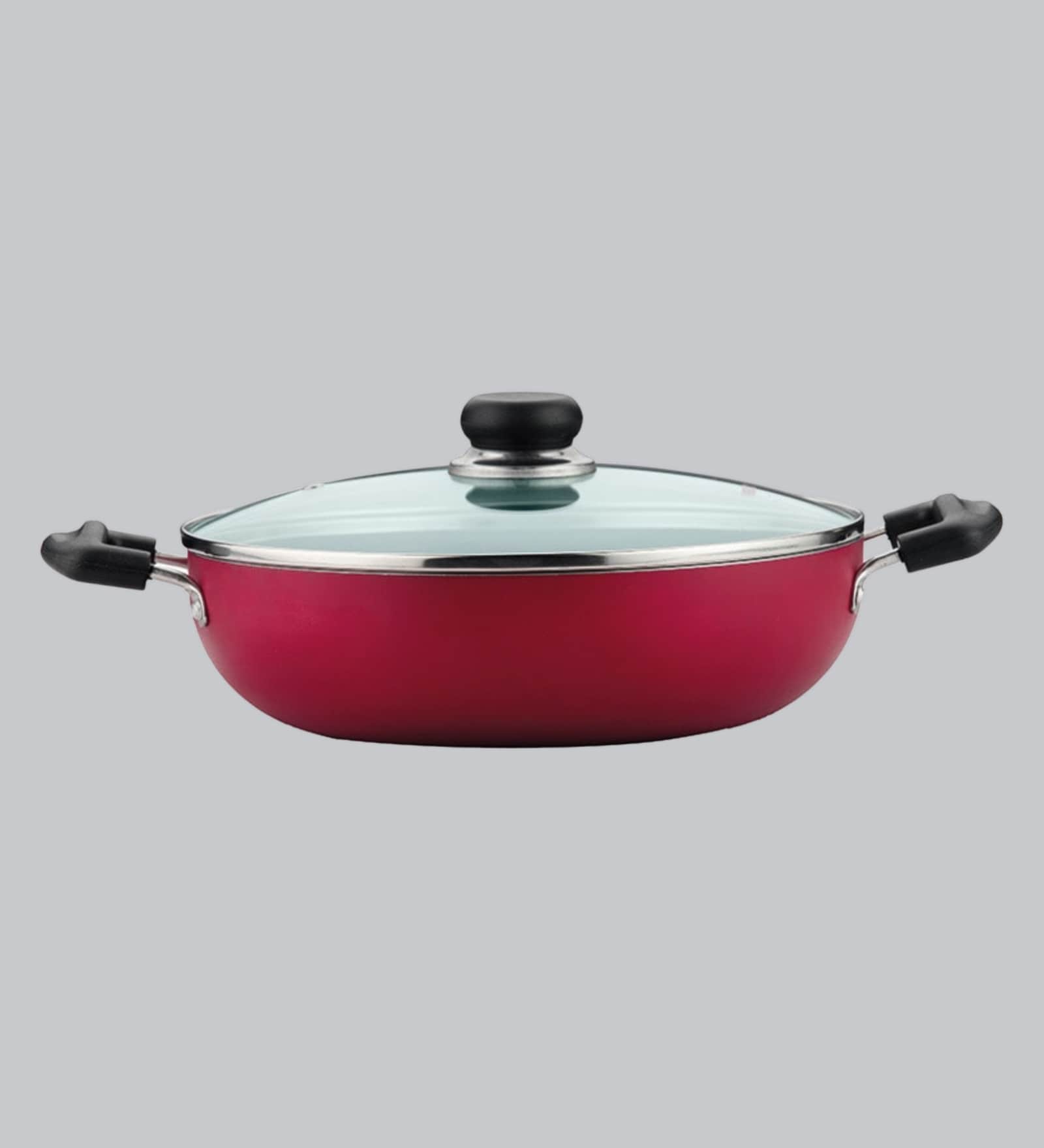 Zest Non-Stick Induction Base 3 Mm Kadai With Lid, 26 Cm, 3.4 Ltr