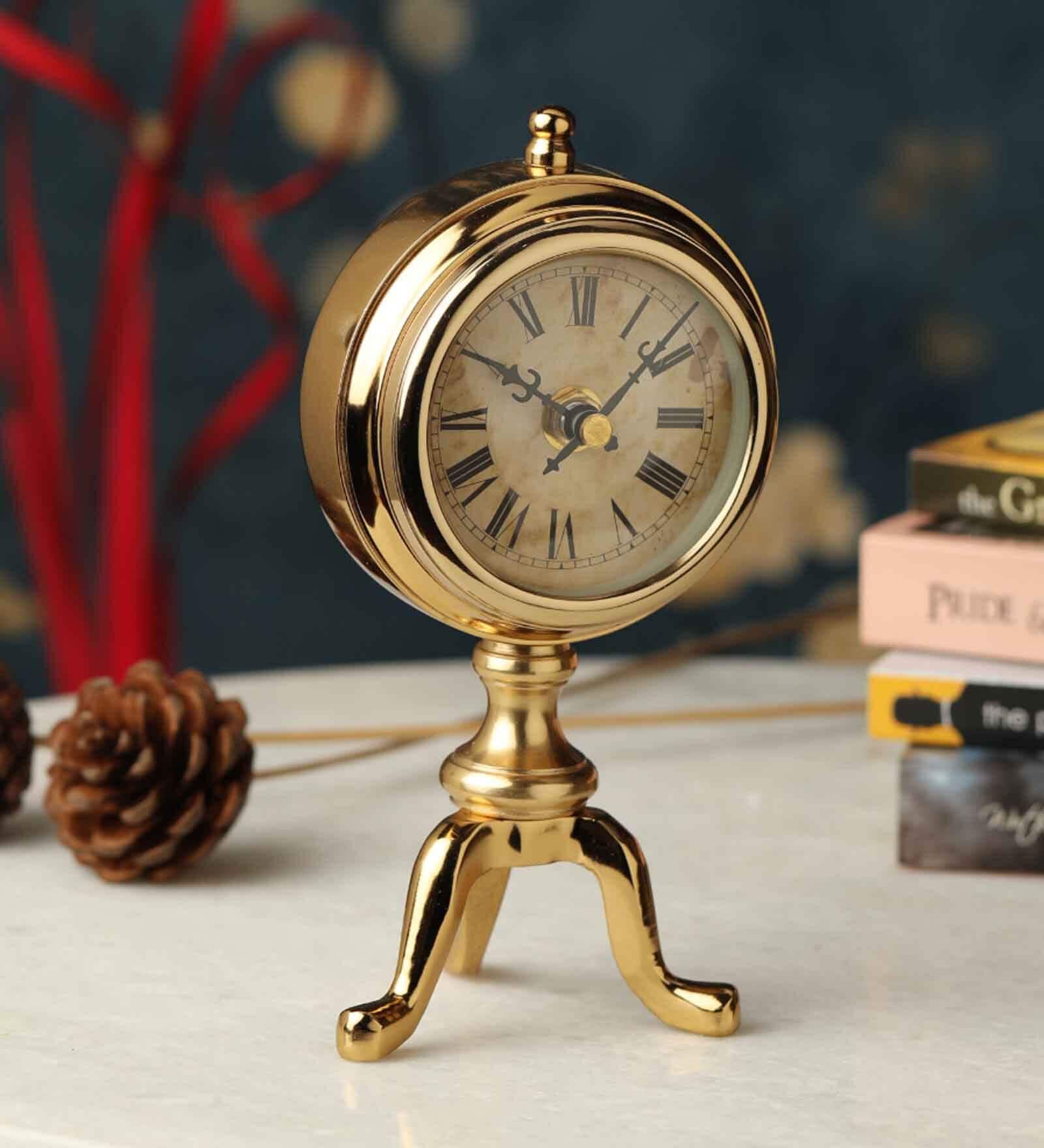 Chrono Royal Gold Aluminium Table Clock
