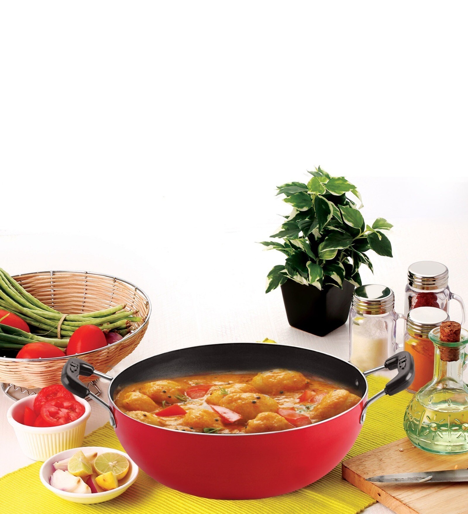 Alumnium 2 Ltr Non-Stick Coated Pfoa Free Kadhai